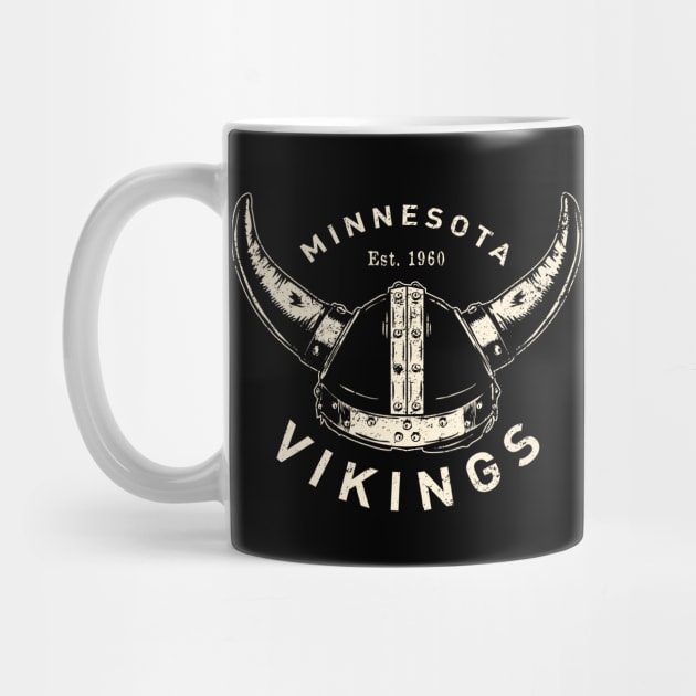 Retro Minnesota Vikings by Buck Tee Originals by Buck Tee